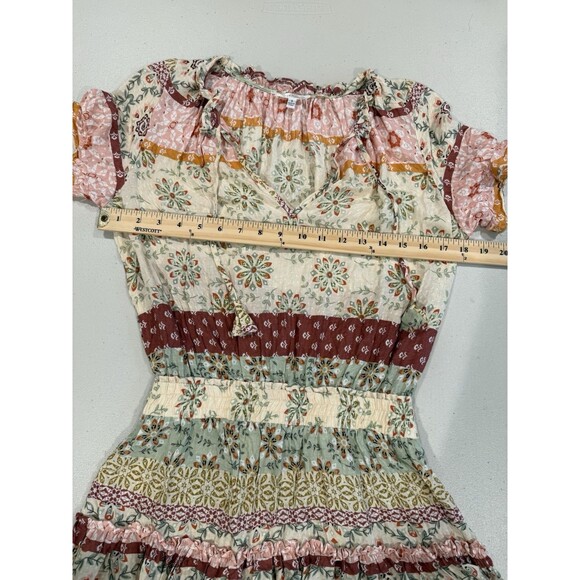 We're All Pretty Girls Dress Womens Small Floral Boho Prairie Cottage Indie Soft - Picture 5 of 5